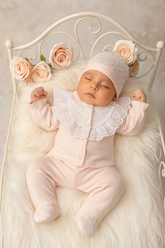 Pack naissance unie classy girl 5 pcs coton